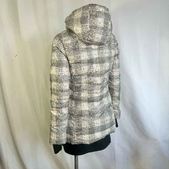 LOLE WINTER COAT WHITE GREY JACKET DUCK DOWN FILLED WOMAN SIZE XS - Picture 15 of 17
